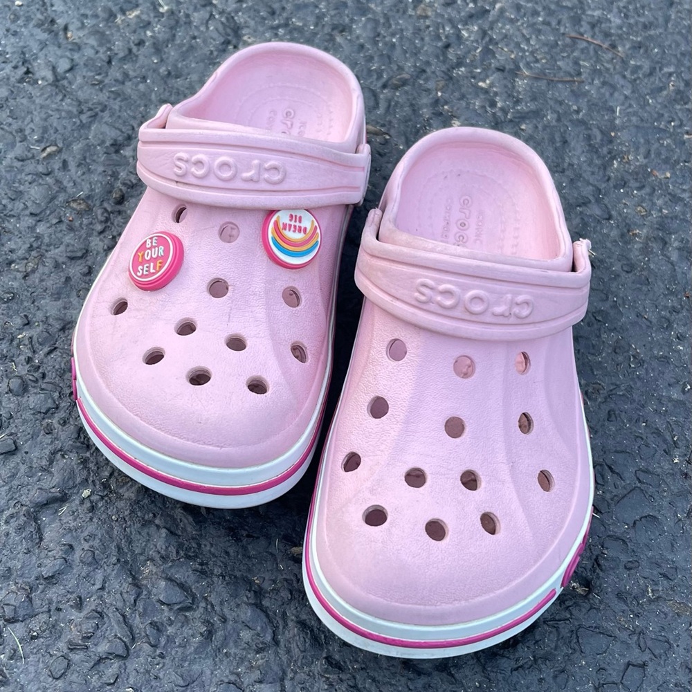 Pink crocband Crocs size 12c